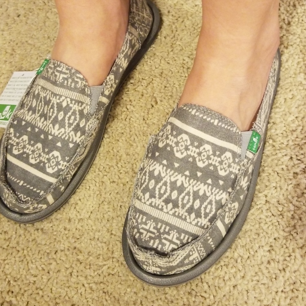 Sanuk slip ons